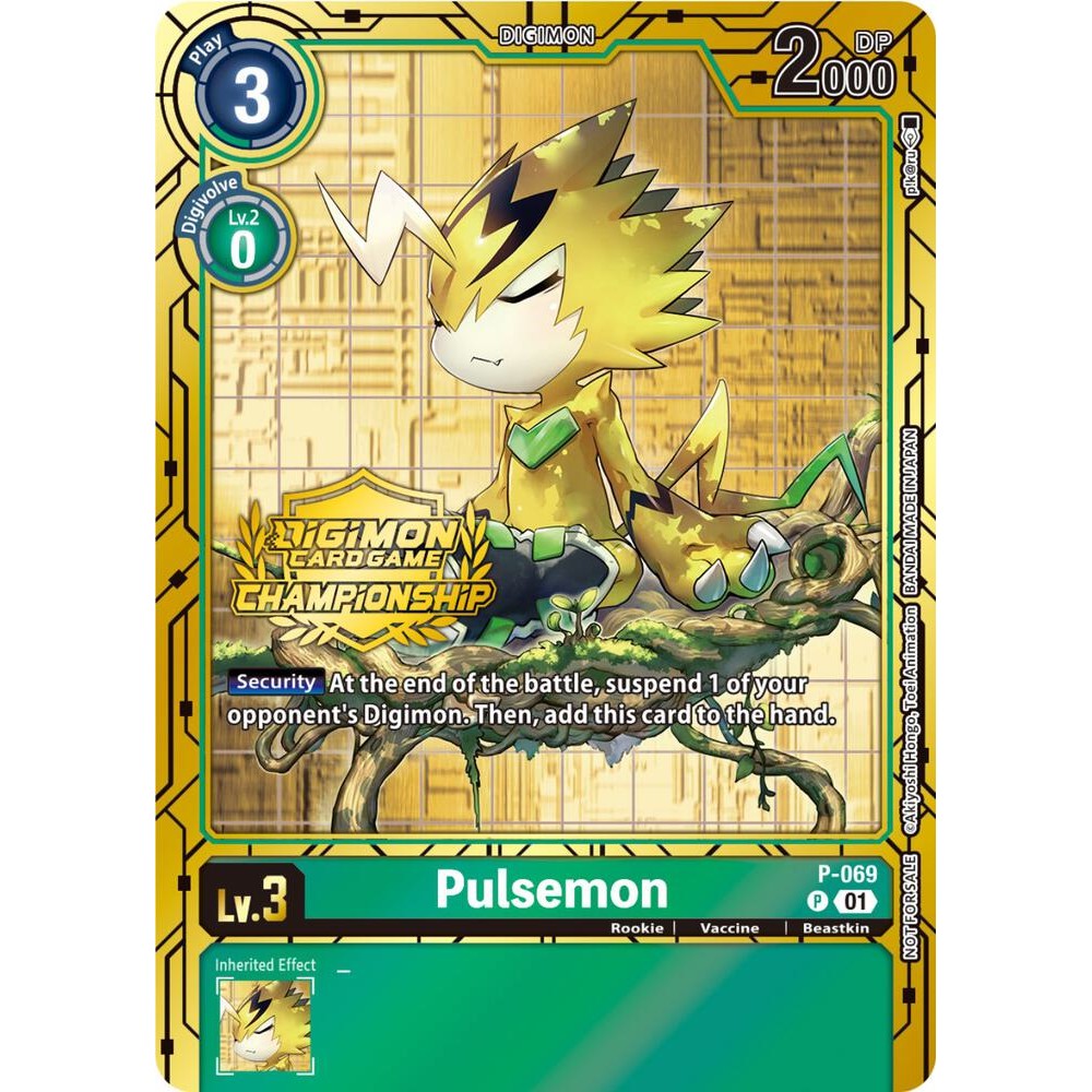 Pulsemon - P-069 (Championship 2023 Gold Card Set) - Digimon Promotion Cards (D-PR)